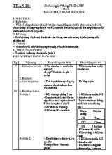 Giáo án Toán lớp 3 - Tiết 46 đến 50 - Năm học 2015-2016